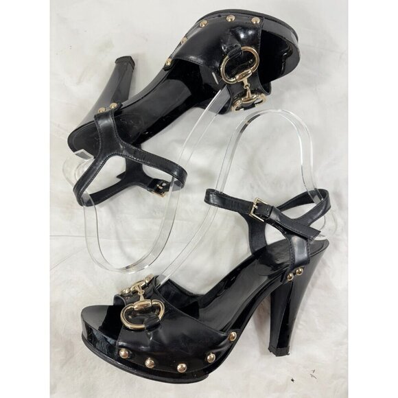 Gucci Leather Horsebit sandals Size 6 - Picture 8 of 12